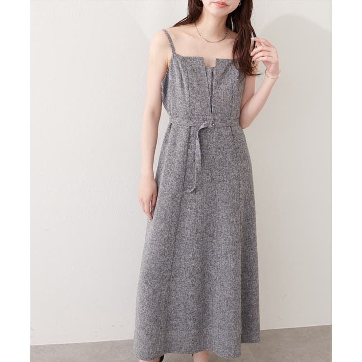 【natural couture】フロントスリットキャミワンピース | NICE CLAUP / OLIVE des OLIVE　OUTLET | 詳細画像13 