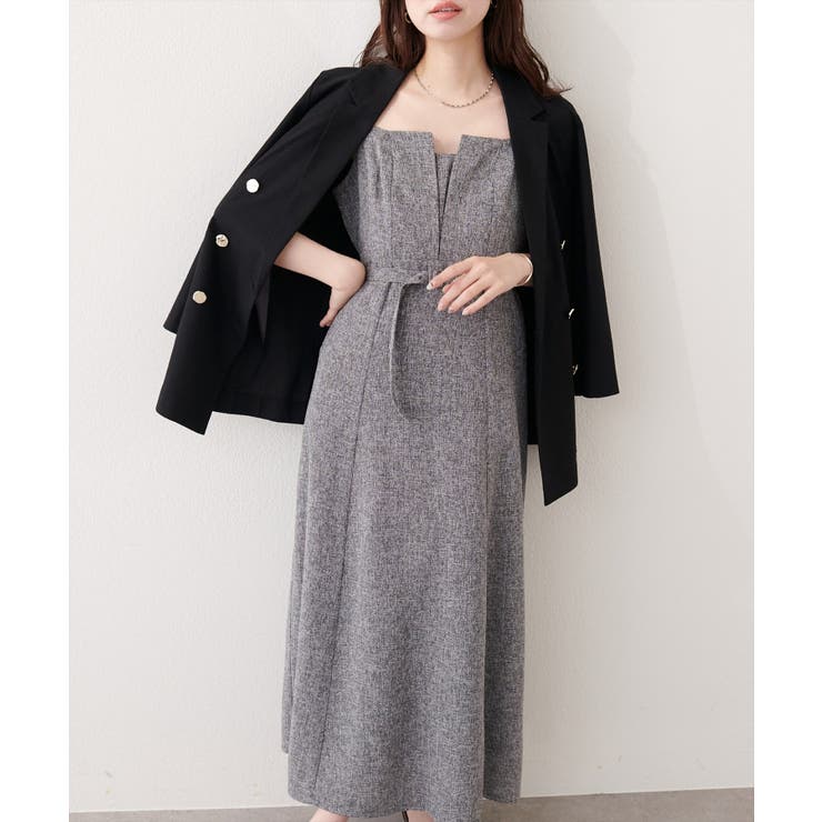 【natural couture】フロントスリットキャミワンピース | NICE CLAUP / OLIVE des OLIVE　OUTLET | 詳細画像16 