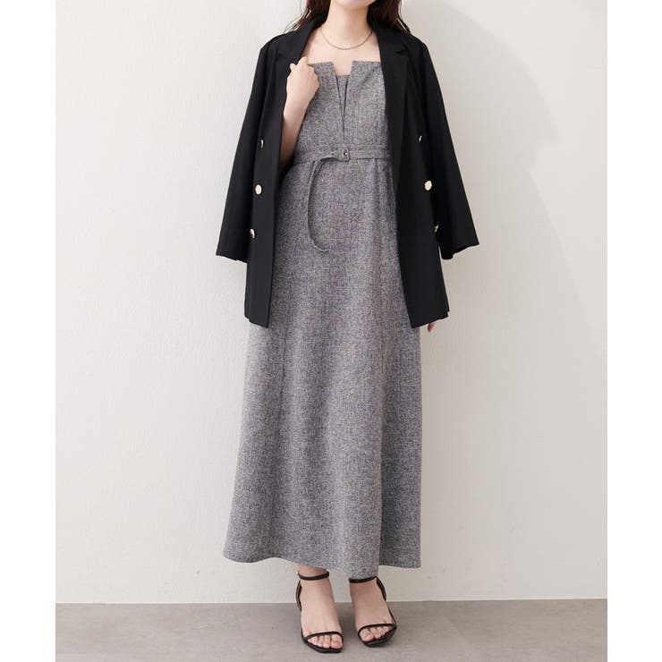 【natural couture】フロントスリットキャミワンピース | NICE CLAUP / OLIVE des OLIVE　OUTLET | 詳細画像17 