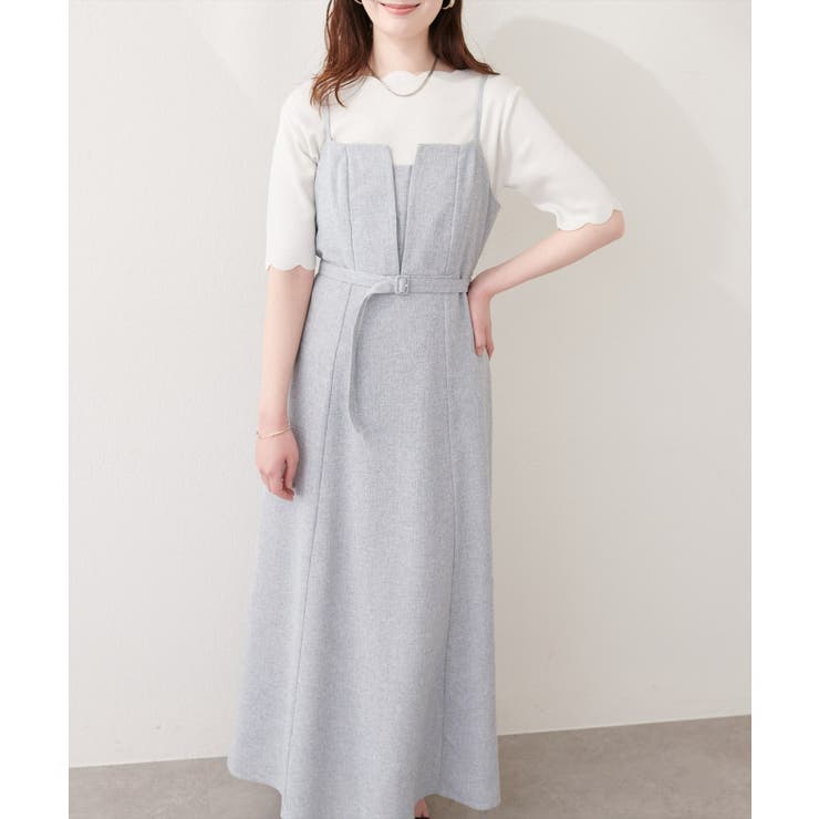 【natural couture】フロントスリットキャミワンピース | NICE CLAUP / OLIVE des OLIVE　OUTLET | 詳細画像8 