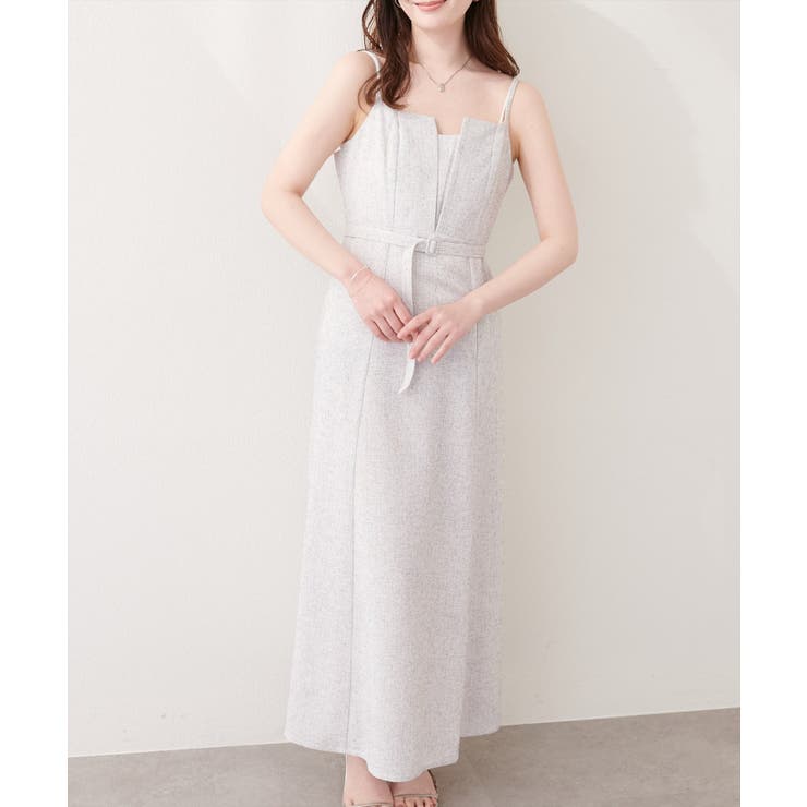 【natural couture】フロントスリットキャミワンピース | NICE CLAUP / OLIVE des OLIVE　OUTLET | 詳細画像2 