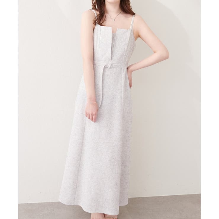 【natural couture】フロントスリットキャミワンピース | NICE CLAUP / OLIVE des OLIVE　OUTLET | 詳細画像3 