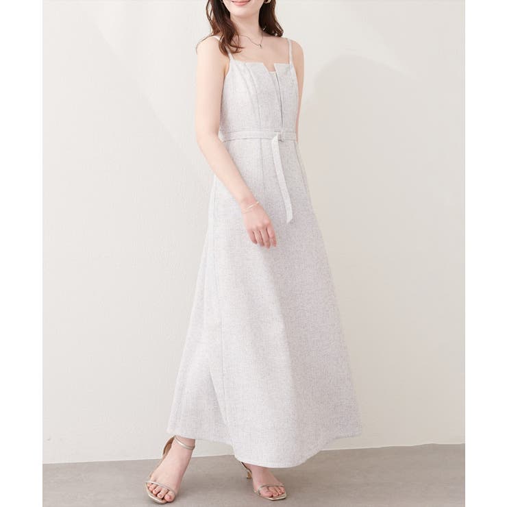 【natural couture】フロントスリットキャミワンピース | NICE CLAUP / OLIVE des OLIVE　OUTLET | 詳細画像4 