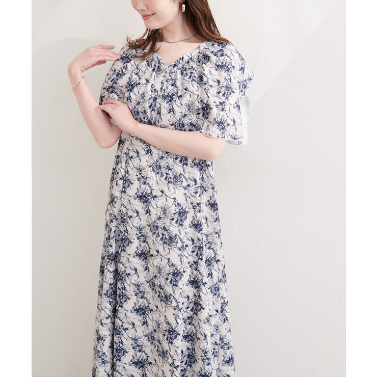 【natural couture】フリルカラーノースリワンピース | NICE CLAUP / OLIVE des OLIVE　OUTLET | 詳細画像17 
