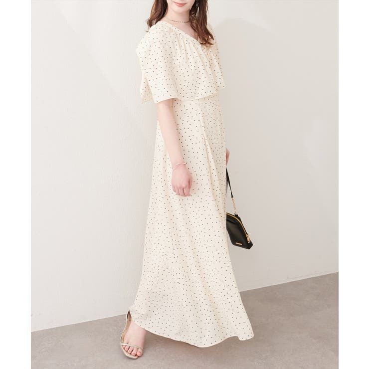 【natural couture】フリルカラーノースリワンピース | NICE CLAUP / OLIVE des OLIVE　OUTLET | 詳細画像4 