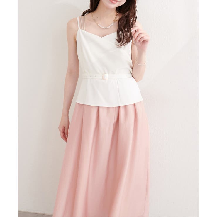 【natural couture】カシュクールドッキングキャミワンピース | NICE CLAUP / OLIVE des OLIVE　OUTLET | 詳細画像3 