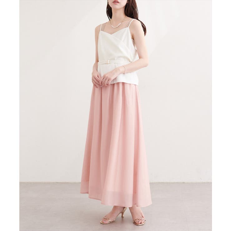 【natural couture】カシュクールドッキングキャミワンピース | NICE CLAUP / OLIVE des OLIVE　OUTLET | 詳細画像4 