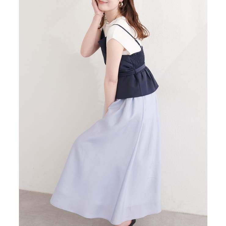 【natural couture】カシュクールドッキングキャミワンピース | NICE CLAUP / OLIVE des OLIVE　OUTLET | 詳細画像15 