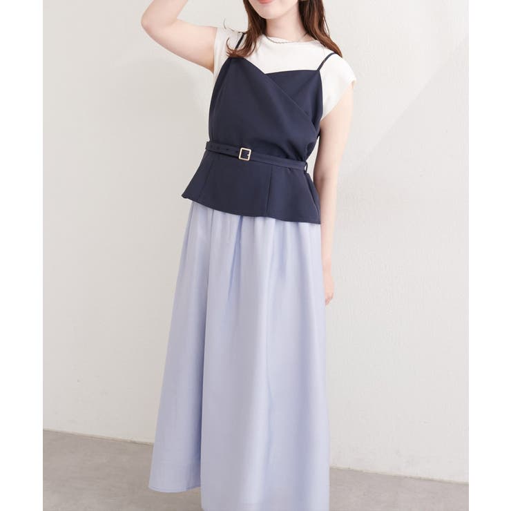 【natural couture】カシュクールドッキングキャミワンピース | NICE CLAUP / OLIVE des OLIVE　OUTLET | 詳細画像16 