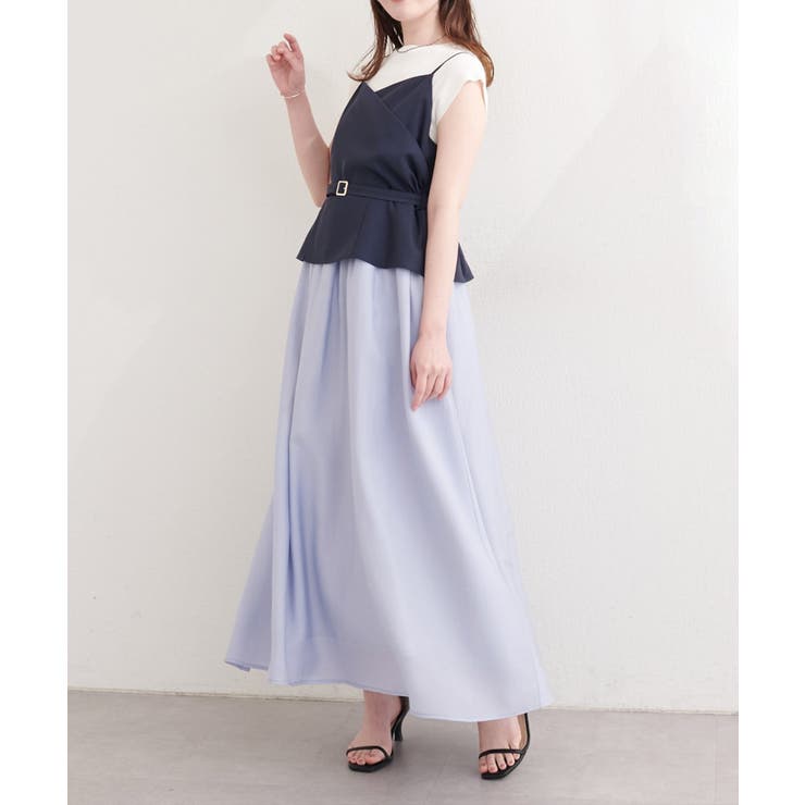 【natural couture】カシュクールドッキングキャミワンピース | NICE CLAUP / OLIVE des OLIVE　OUTLET | 詳細画像18 