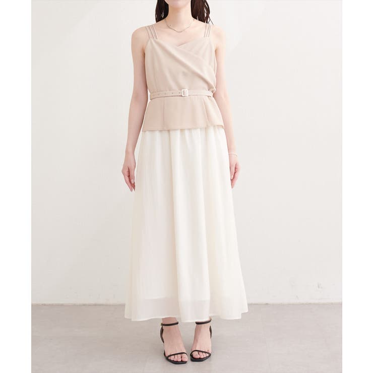 【natural couture】カシュクールドッキングキャミワンピース | NICE CLAUP / OLIVE des OLIVE　OUTLET | 詳細画像19 