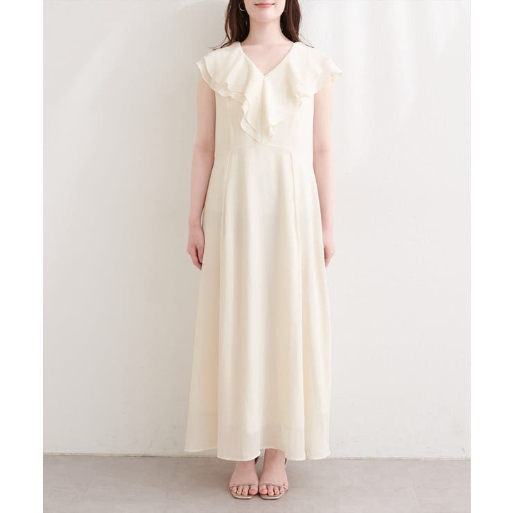 【natural couture】フリルカラーノースリワンピース | NICE CLAUP / OLIVE des OLIVE　OUTLET | 詳細画像13 