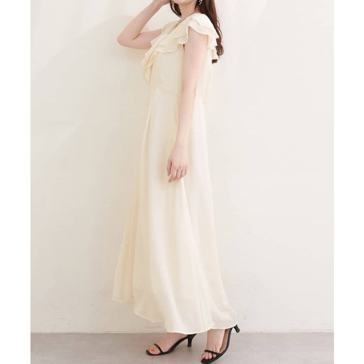 【natural couture】フリルカラーノースリワンピース | NICE CLAUP / OLIVE des OLIVE　OUTLET | 詳細画像3 