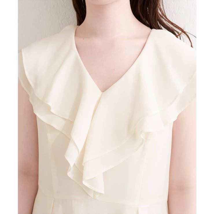 【natural couture】フリルカラーノースリワンピース | NICE CLAUP / OLIVE des OLIVE　OUTLET | 詳細画像16 