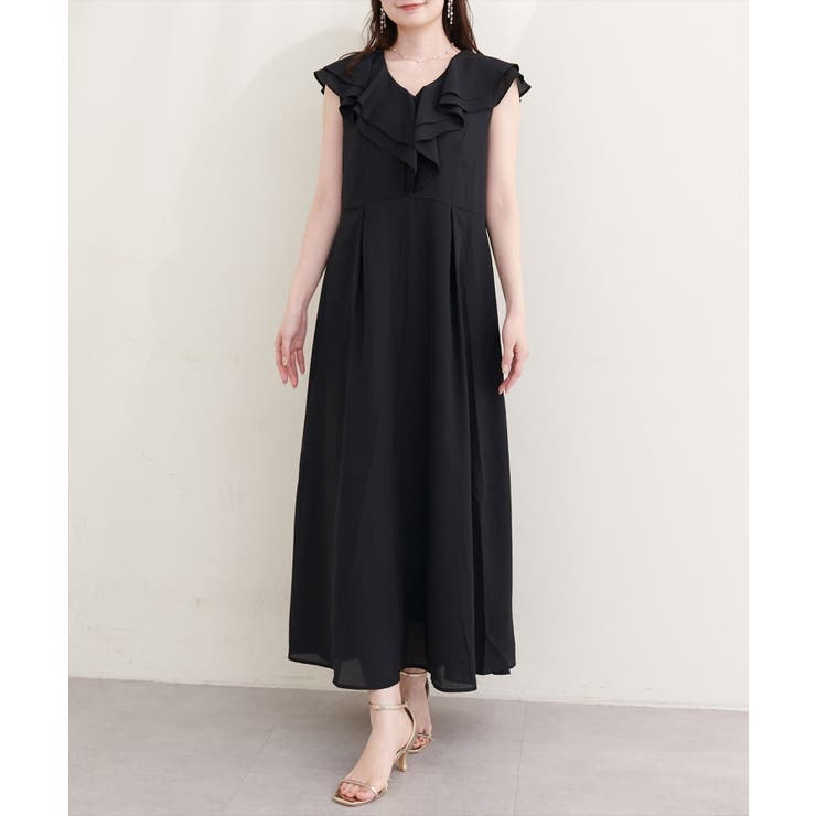 【natural couture】フリルカラーノースリワンピース | NICE CLAUP / OLIVE des OLIVE　OUTLET | 詳細画像10 