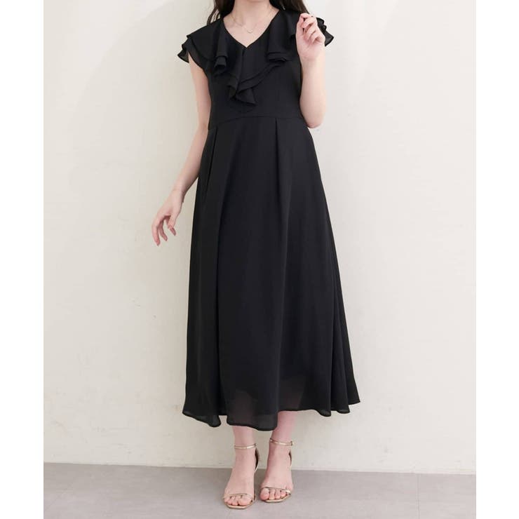 【natural couture】フリルカラーノースリワンピース | NICE CLAUP / OLIVE des OLIVE　OUTLET | 詳細画像12 