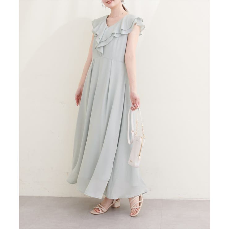 【natural couture】フリルカラーノースリワンピース | NICE CLAUP / OLIVE des OLIVE　OUTLET | 詳細画像7 