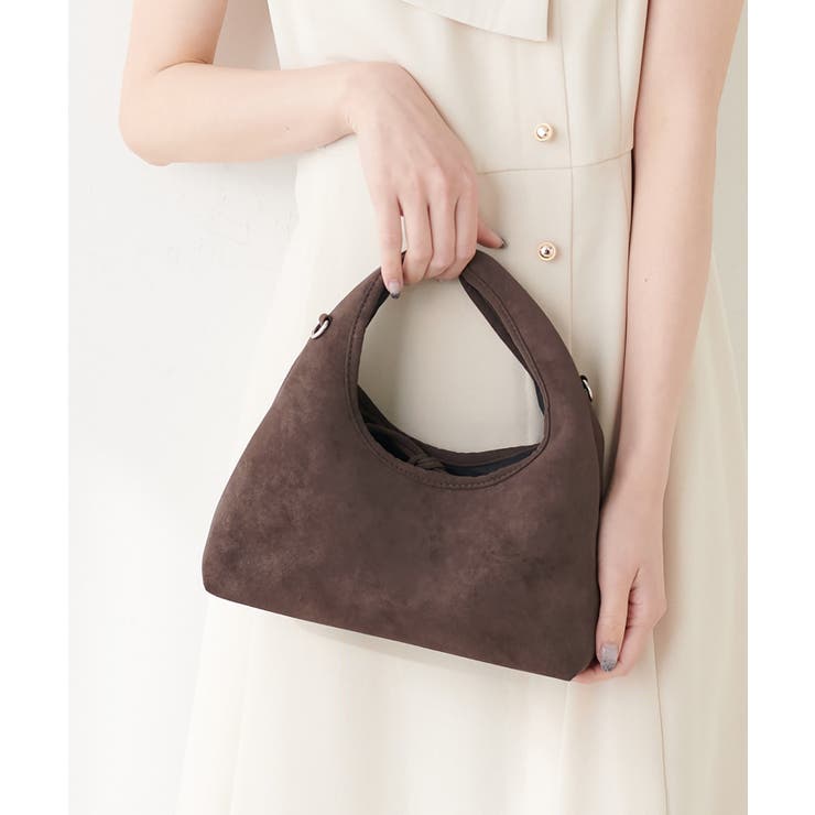 【natural couture】リボン付きスエードバッグ | NICE CLAUP / OLIVE des OLIVE　OUTLET | 詳細画像4 