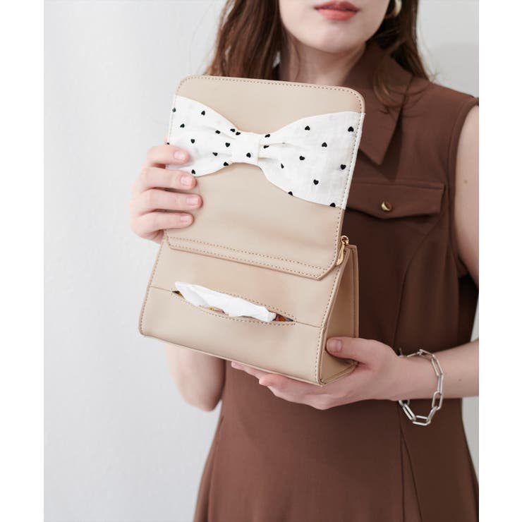 【natural couture】2WAYリボンバッグ | NICE CLAUP / OLIVE des OLIVE　OUTLET | 詳細画像3 