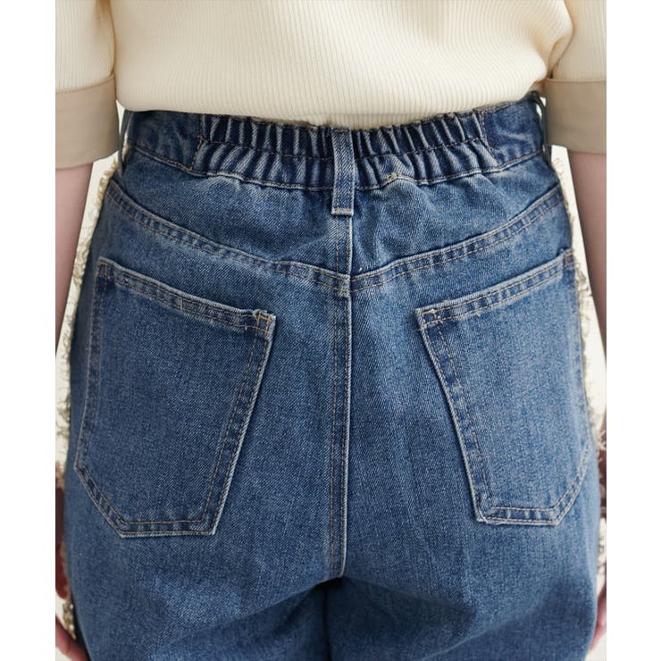 【natural couture】12OZデニム脇レースパンツ | NICE CLAUP / OLIVE des OLIVE　OUTLET | 詳細画像16 
