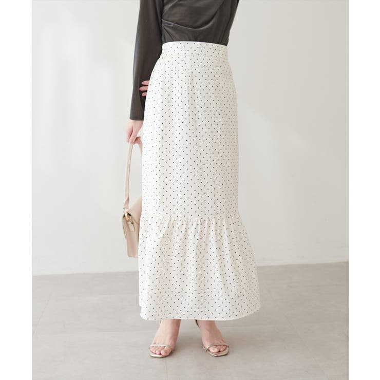 【natural couture】リブ使いTOPS×ギャザー切り替えスカートSE… | NICE CLAUP / OLIVE des OLIVE　OUTLET | 詳細画像8 