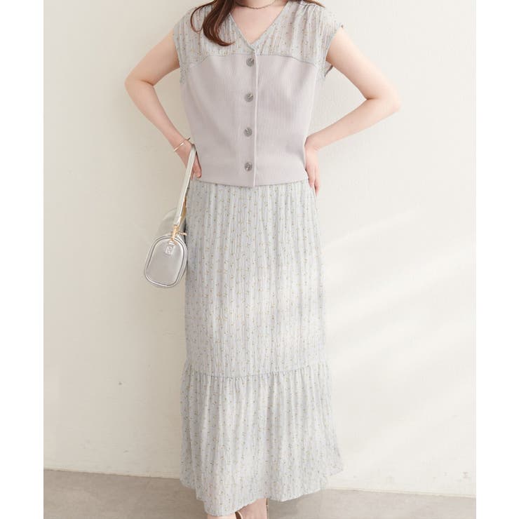 【natural couture】リブ使いTOPS×ギャザー切り替えスカートSE… | NICE CLAUP / OLIVE des OLIVE　OUTLET | 詳細画像12 