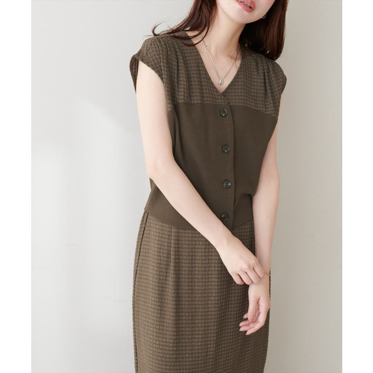 【natural couture】リブ使いTOPS×ギャザー切り替えスカートSE… | NICE CLAUP / OLIVE des OLIVE　OUTLET | 詳細画像19 