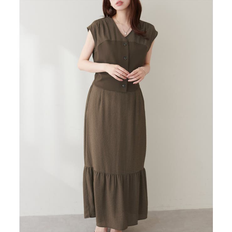 【natural couture】リブ使いTOPS×ギャザー切り替えスカートSE… | NICE CLAUP / OLIVE des OLIVE　OUTLET | 詳細画像20 