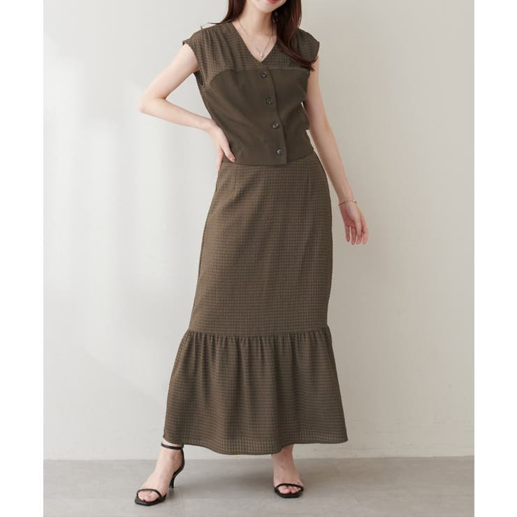 【natural couture】リブ使いTOPS×ギャザー切り替えスカートSE… | NICE CLAUP / OLIVE des OLIVE　OUTLET | 詳細画像22 