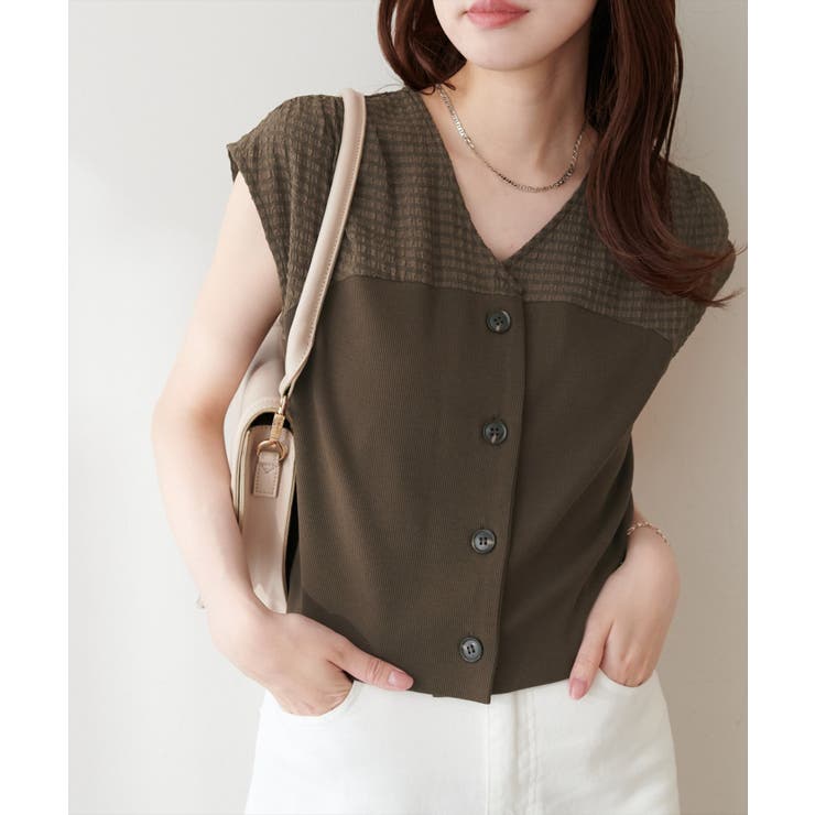 【natural couture】リブ使いTOPS×ギャザー切り替えスカートSE… | NICE CLAUP / OLIVE des OLIVE　OUTLET | 詳細画像18 