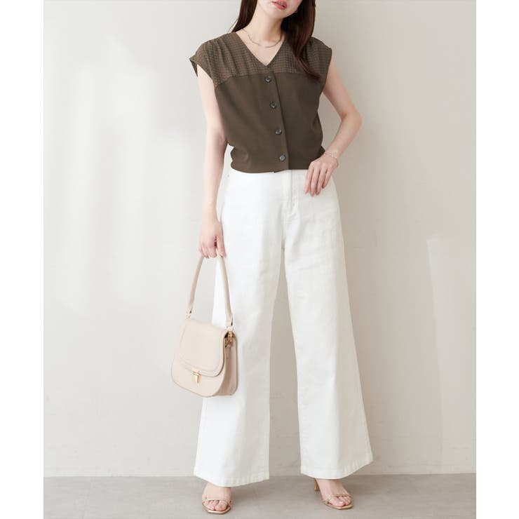 【natural couture】リブ使いTOPS×ギャザー切り替えスカートSE… | NICE CLAUP / OLIVE des OLIVE　OUTLET | 詳細画像25 