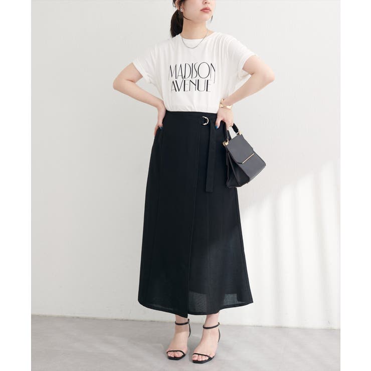 【natural couture】ラップ風ツイードスカート | NICE CLAUP / OLIVE des OLIVE　OUTLET | 詳細画像17 