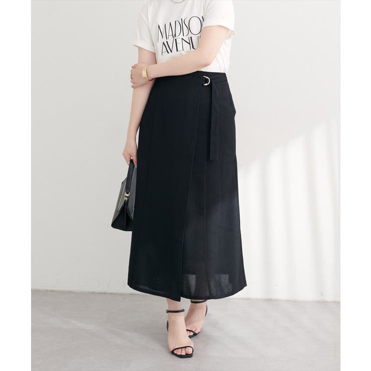 【natural couture】ラップ風ツイードスカート | NICE CLAUP / OLIVE des OLIVE　OUTLET | 詳細画像18 