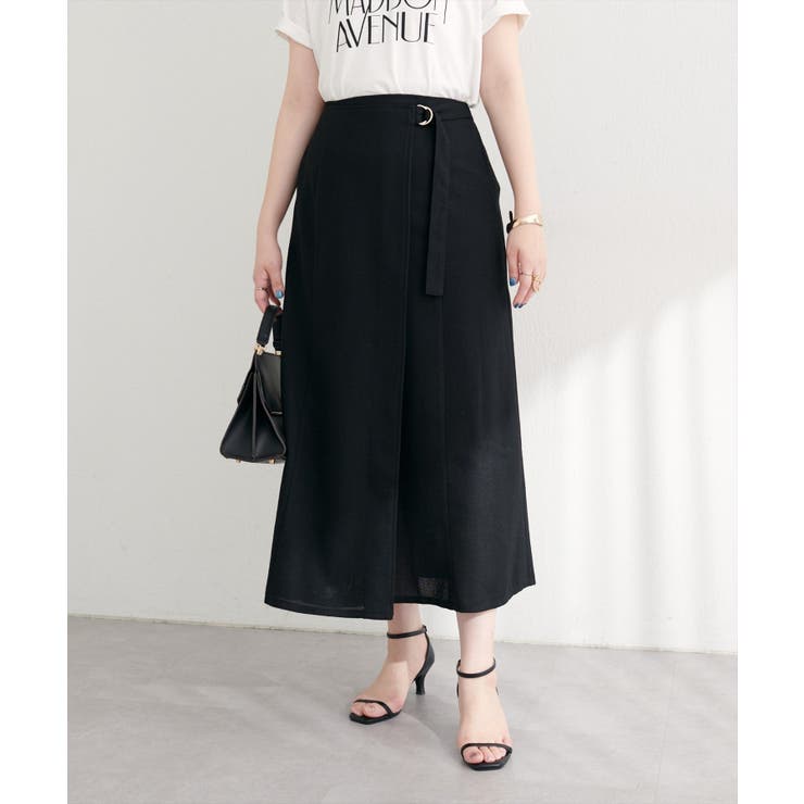 【natural couture】ラップ風ツイードスカート | NICE CLAUP / OLIVE des OLIVE　OUTLET | 詳細画像19 