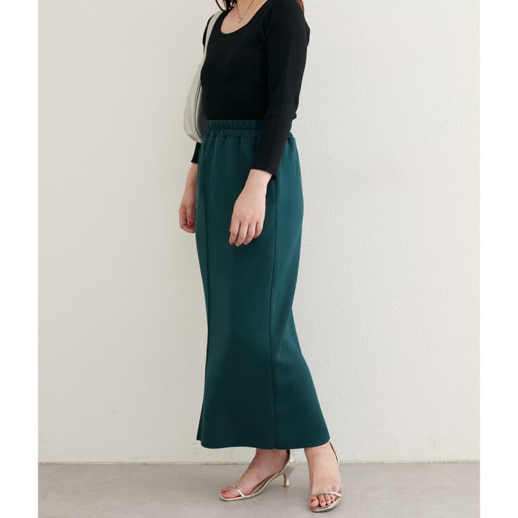 natural couture】セルフカットタイトスカート[品番：NCLW0017052