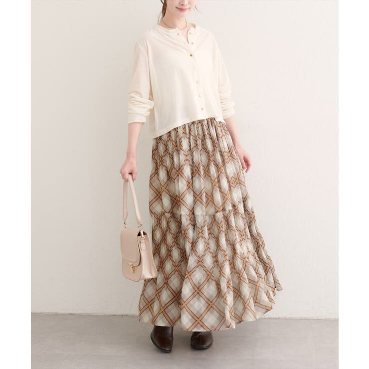 【natural couture】プリーツ切り替えスカート | NICE CLAUP / OLIVE des OLIVE　OUTLET | 詳細画像6 