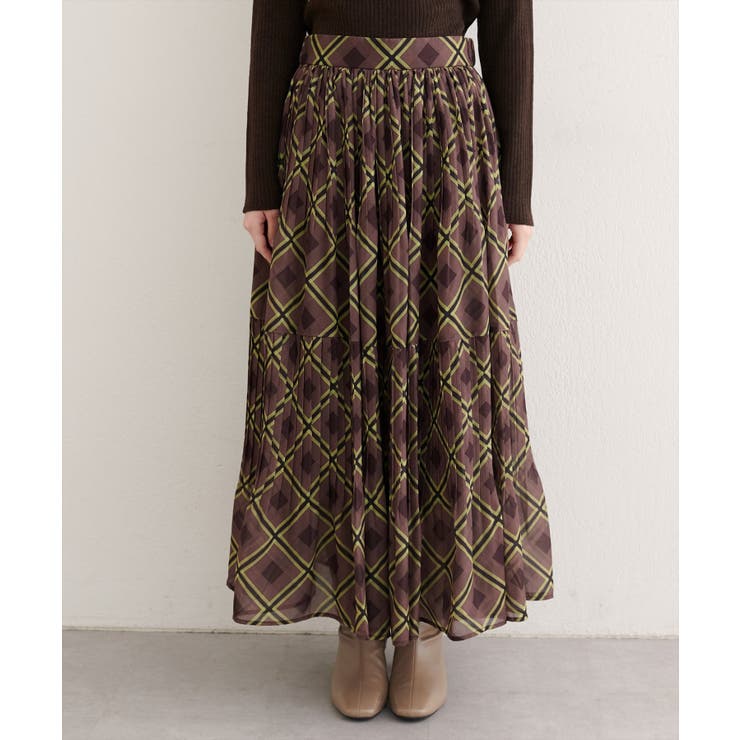 【natural couture】プリーツ切り替えスカート | NICE CLAUP / OLIVE des OLIVE　OUTLET | 詳細画像14 