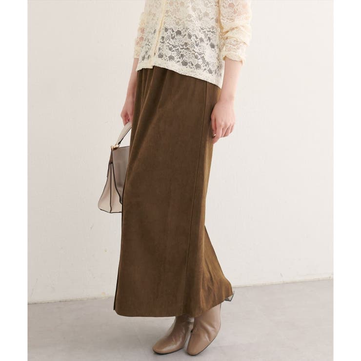 【natural couture】マルチウェイカットスウェードスカート | NICE CLAUP / OLIVE des OLIVE　OUTLET | 詳細画像22 
