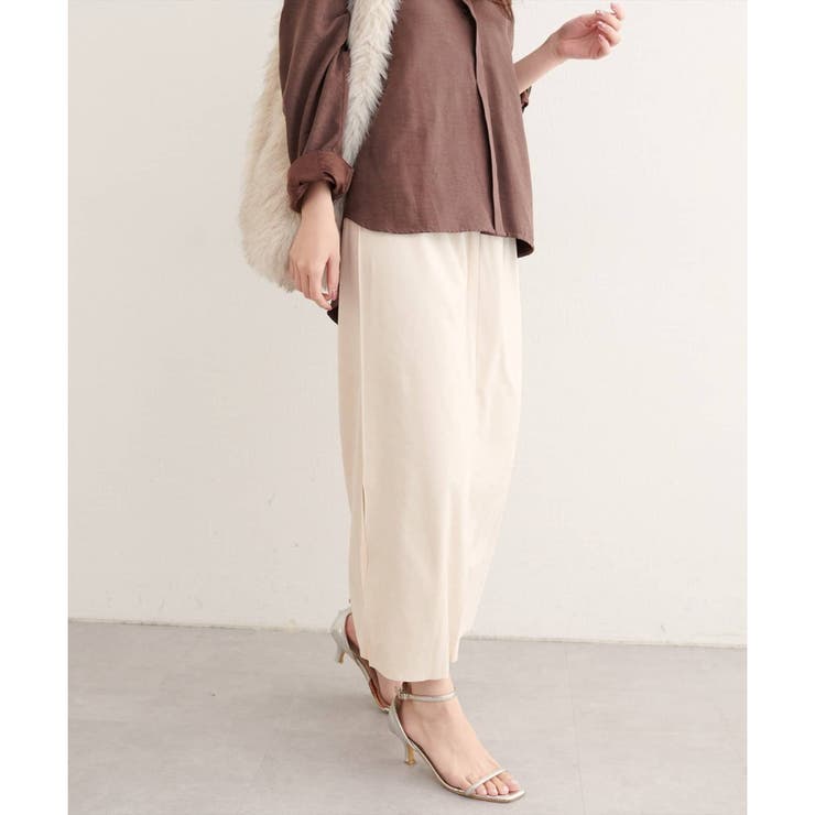 【natural couture】マルチウェイカットスウェードスカート | NICE CLAUP / OLIVE des OLIVE　OUTLET | 詳細画像3 