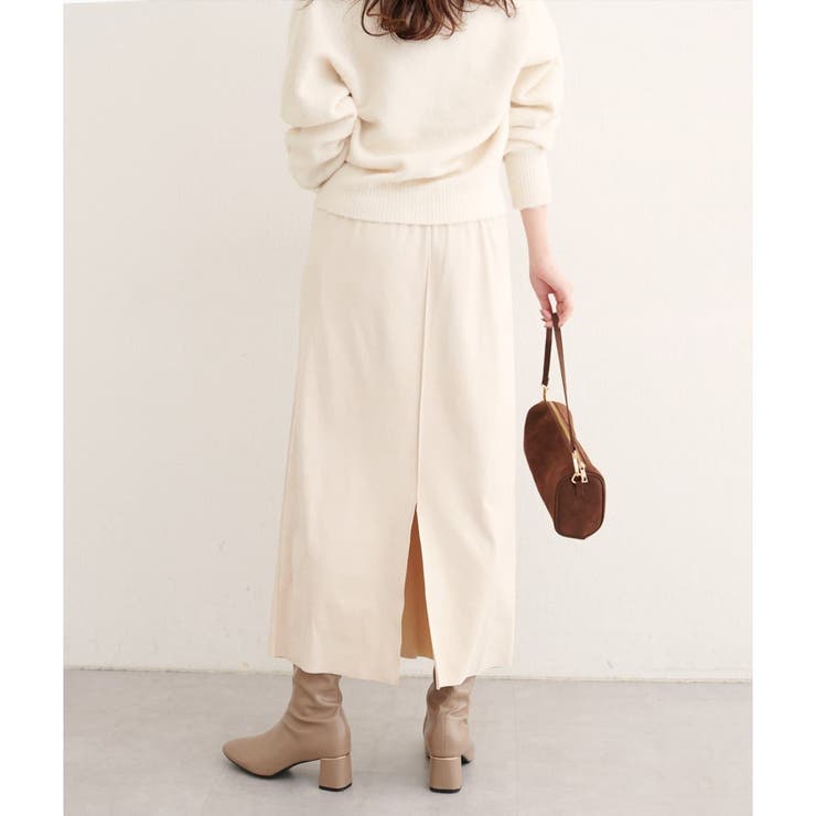 natural couture】マルチウェイカットスウェードスカート[品番