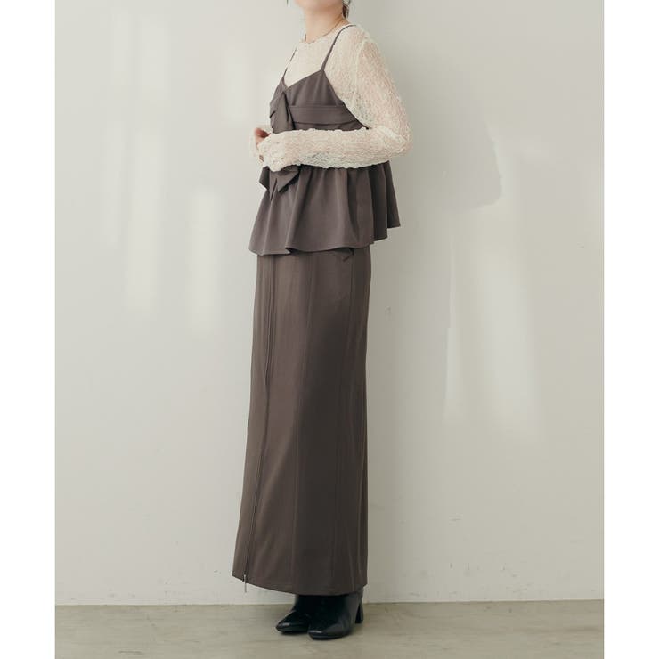 【natural couture】フラップポケットジップスカート | NICE CLAUP / OLIVE des OLIVE　OUTLET | 詳細画像19 