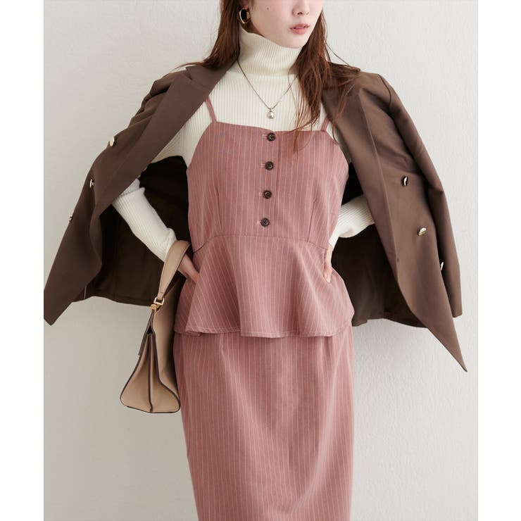 【natural couture】ペプラムビスチェ＆タイトスカート | NICE CLAUP / OLIVE des OLIVE　OUTLET | 詳細画像3 