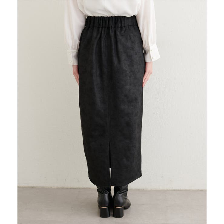 【natural couture】合皮風ポンチスエードタイトスカート | NICE CLAUP / OLIVE des OLIVE　OUTLET | 詳細画像18 