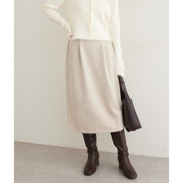 アイボリー | 【natural couture】セミタイトミディ丈スカート | NICE CLAUP / OLIVE des OLIVE　OUTLET