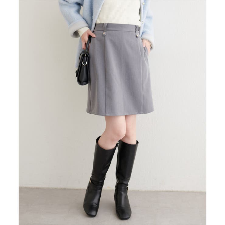 【natural couture】台形キュロットスカート | NICE CLAUP / OLIVE des OLIVE　OUTLET | 詳細画像7 