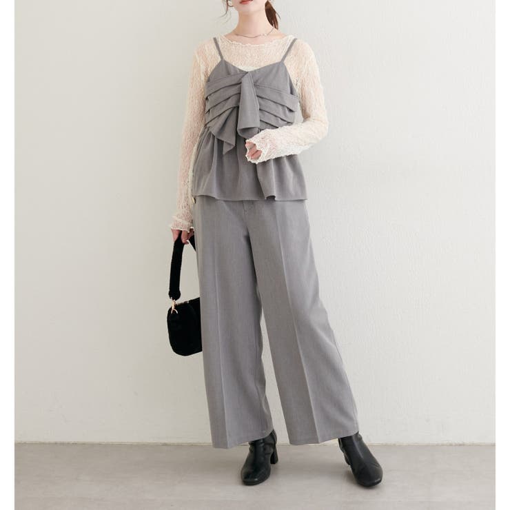 【natural couture】サイドボタンパンツ | NICE CLAUP / OLIVE des OLIVE　OUTLET | 詳細画像5 