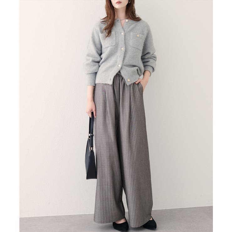 【natural couture】イージーウエストワイドパンツ | NICE CLAUP / OLIVE des OLIVE　OUTLET | 詳細画像2 