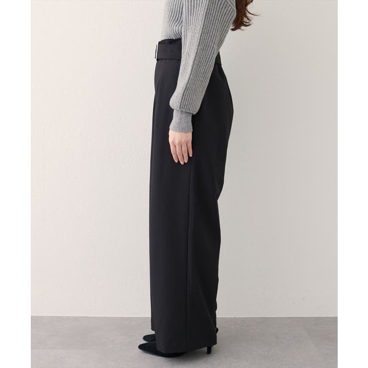 【natural couture】バックルベルト付きタックパンツ | NICE CLAUP / OLIVE des OLIVE　OUTLET | 詳細画像6 