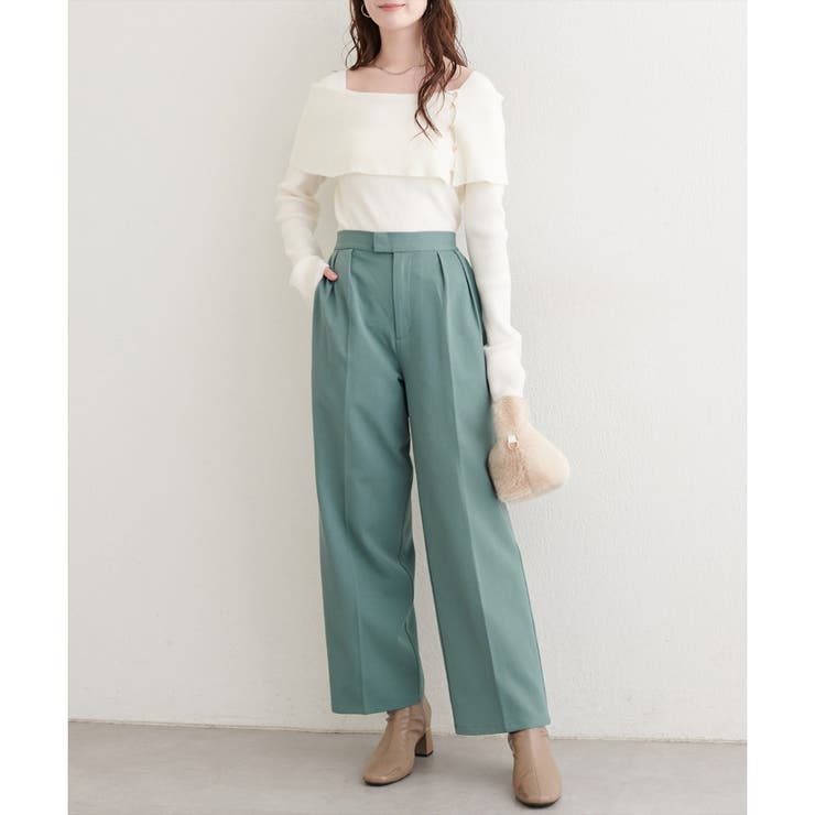 【natural couture】タックスラックスパンツ | NICE CLAUP / OLIVE des OLIVE　OUTLET | 詳細画像7 