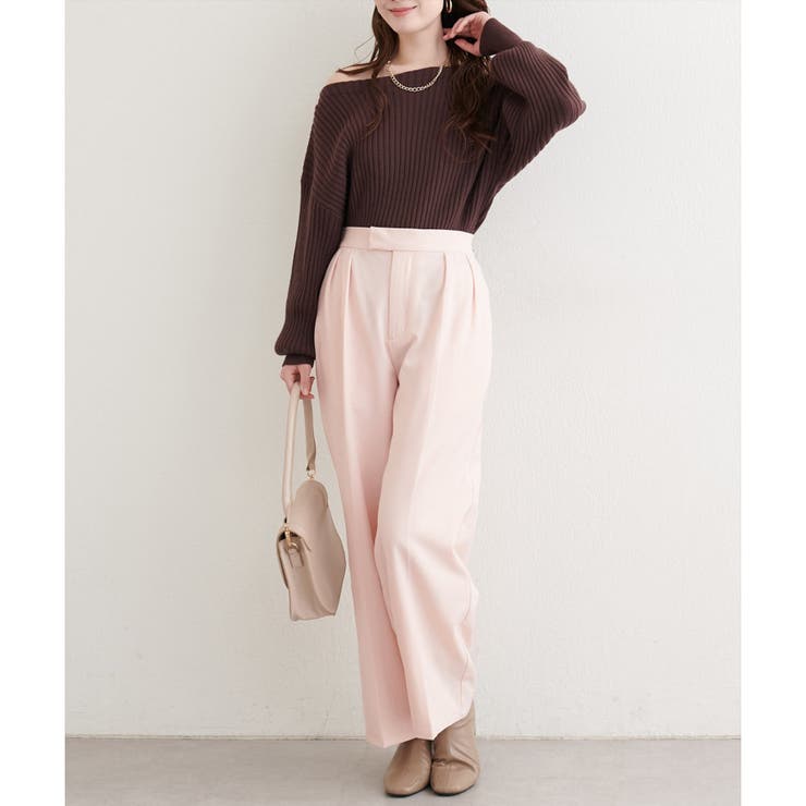 【natural couture】タックスラックスパンツ | NICE CLAUP / OLIVE des OLIVE　OUTLET | 詳細画像12 